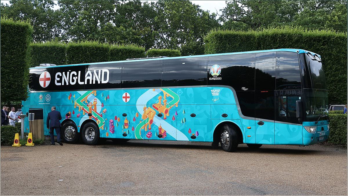 Đội tuyển Anh sẽ phải đi bằng xe buýt 6 giờ để đến trận đấu Euro 2024 với Đan Mạch - 331476486